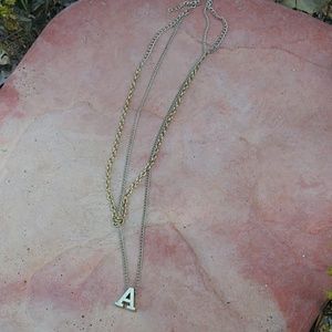 "A" necklace